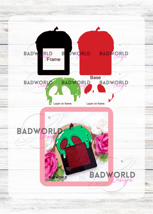 Poison Apple Sticky Note Holder - DIGITAL FILE