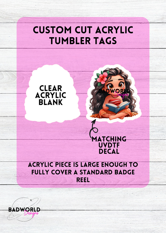 Reading Princess Badge Reel Blank Set