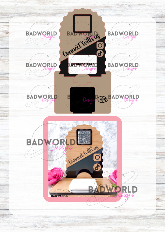 FREE Scalloped Market Sign with Square Base - DIGITAL FILE