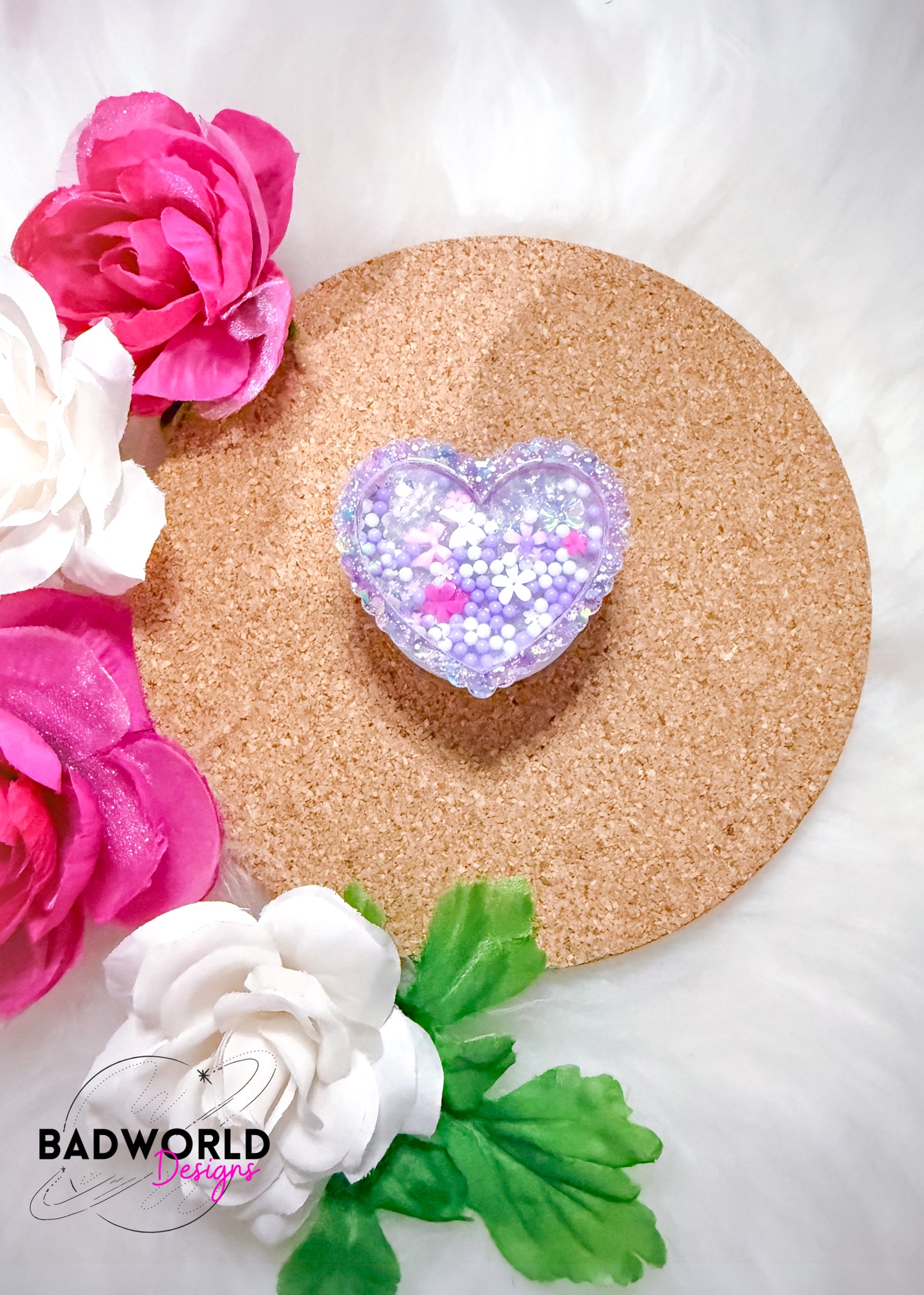 Scalloped Heart Shaker Badge Reel - DIGITAL FILE