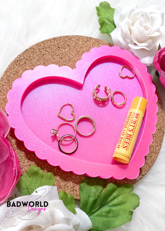 Scalloped Heart Trinket Tray