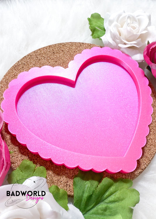 Scalloped Heart Trinket Tray