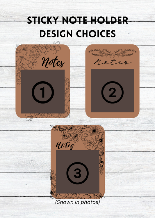 Floral Sticky Note Holder