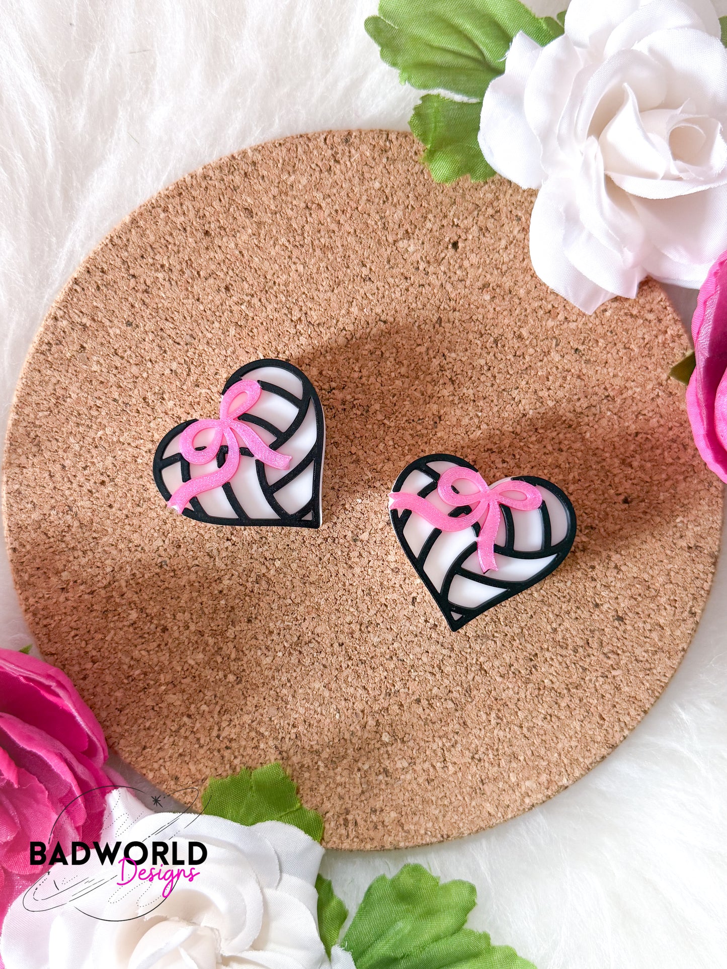 Volleyball Bow Straw Topper - DIGITAL FILE