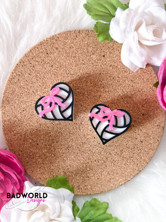 Coquette Volleyball Straw Topper