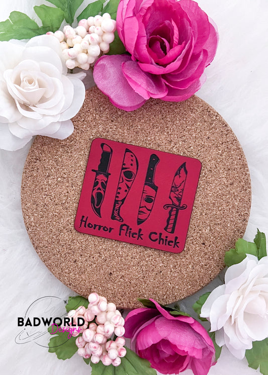 Horror Flick Chick Leatherette Patch