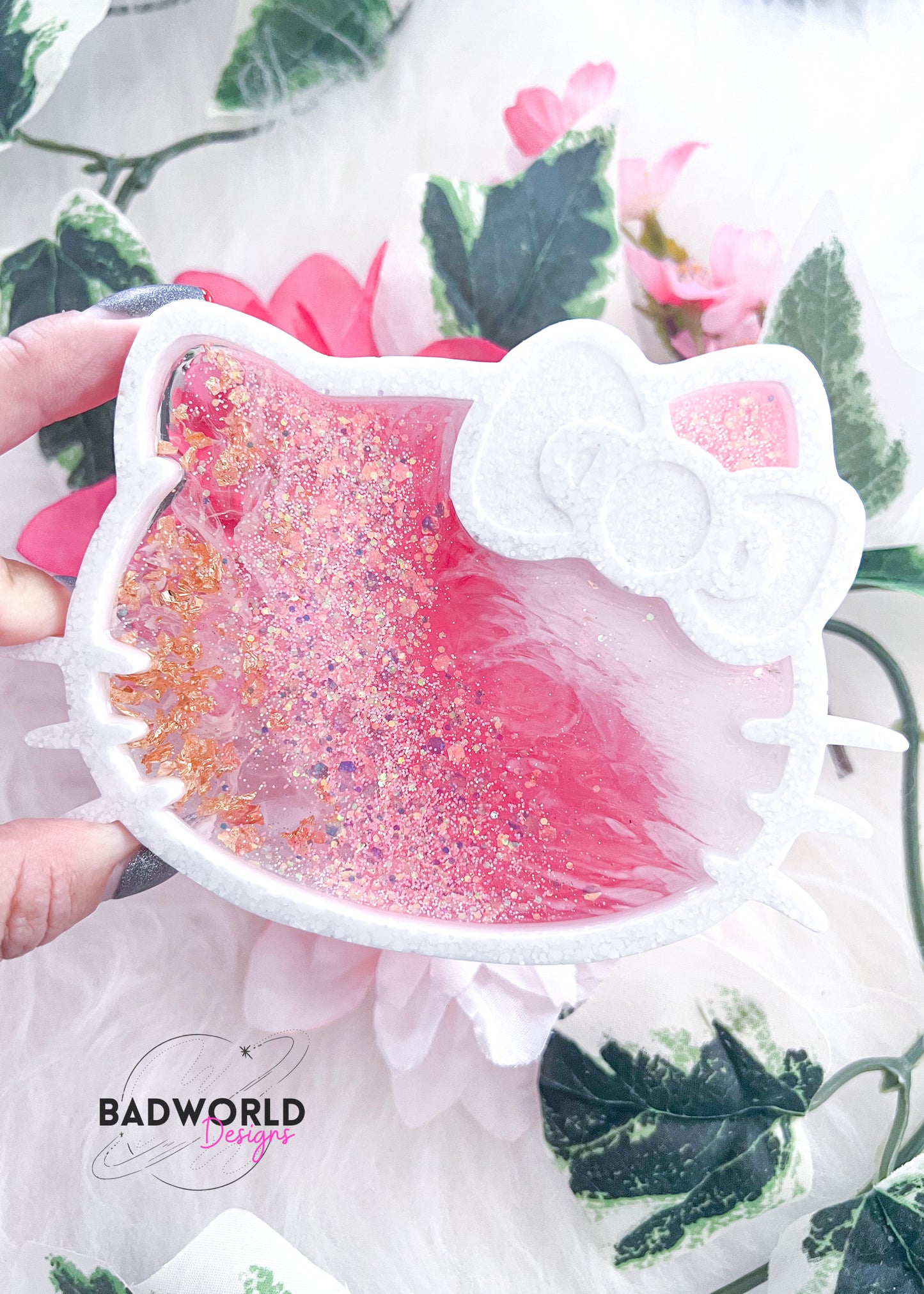 Marbled Cat Resin Tray
