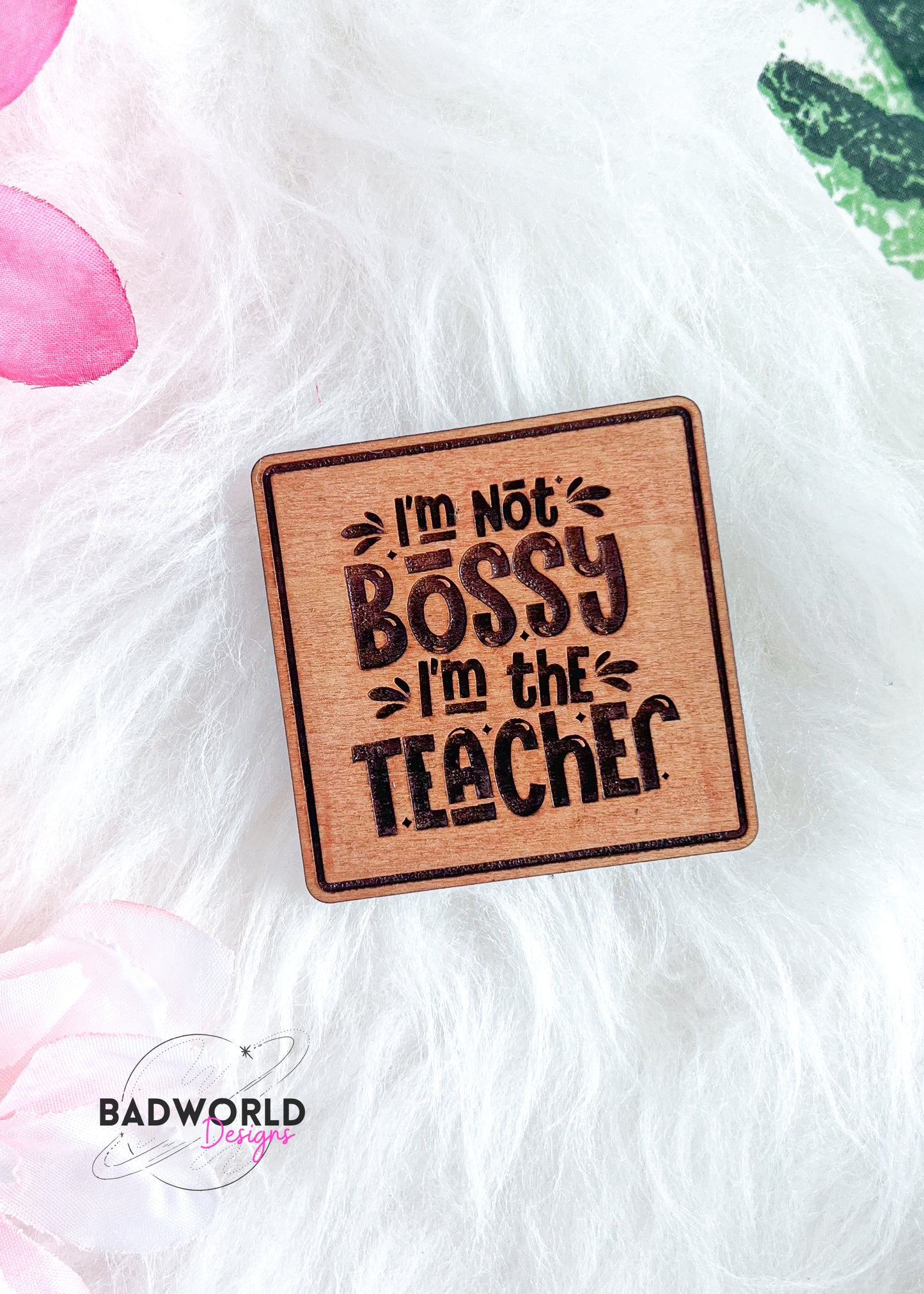 Wooden Teacher Magnets