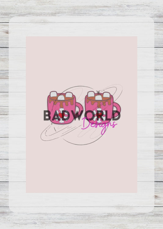 Hot Chocolate Straw Toppers - DIGITAL FILE