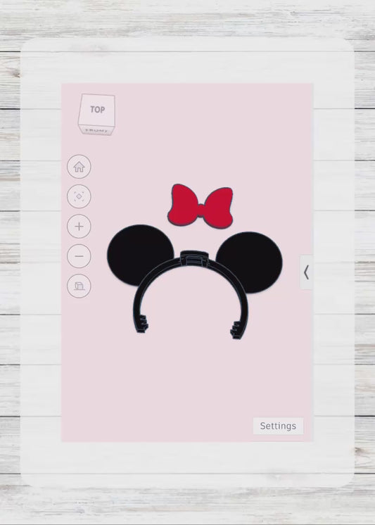 3D Bubu Mouse Ears Headband Blank - DIGITAL FILE
