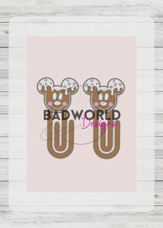 Gingerbread Mouse Paper Clip - DIGITAL FILE