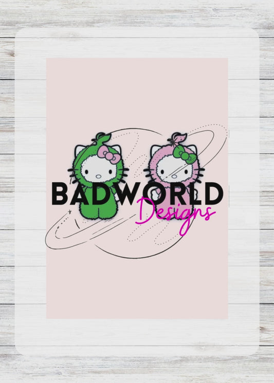 Kitty Grinch Straw Topper - DIGITAL FILE