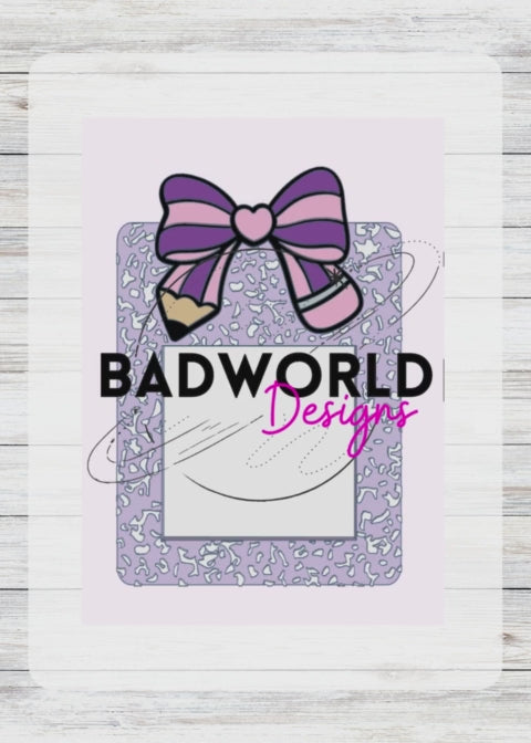 Pencil Bow Sticky Note Holder DIGITAL FILE