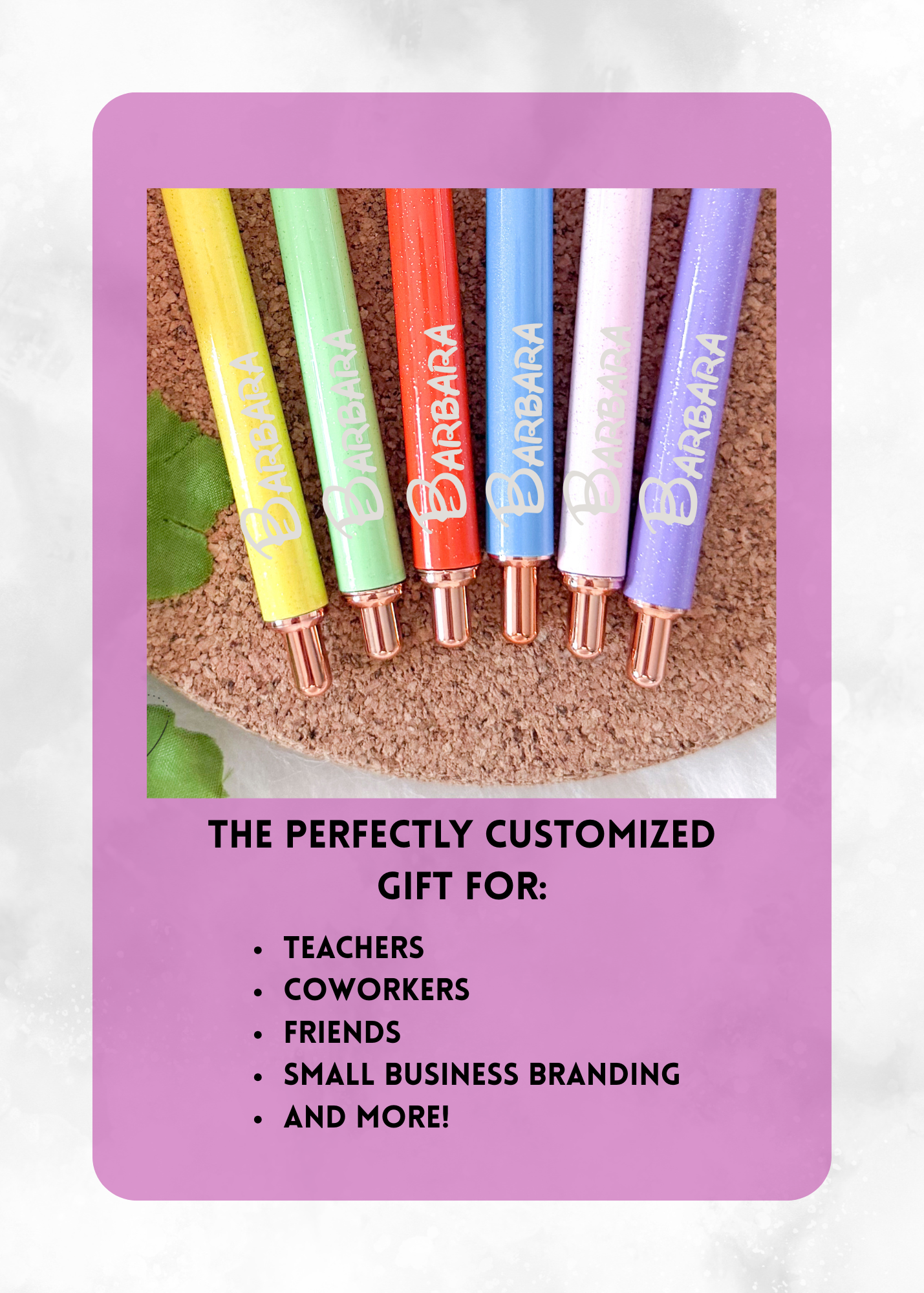 Personalized Engraved Shimmer Pens