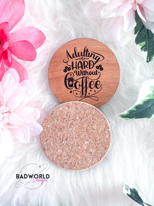 Cute Girl Wooden Coasters