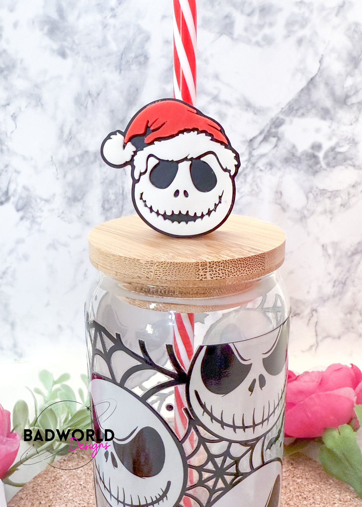 Nightmare B4 Christmas Straw Toppers