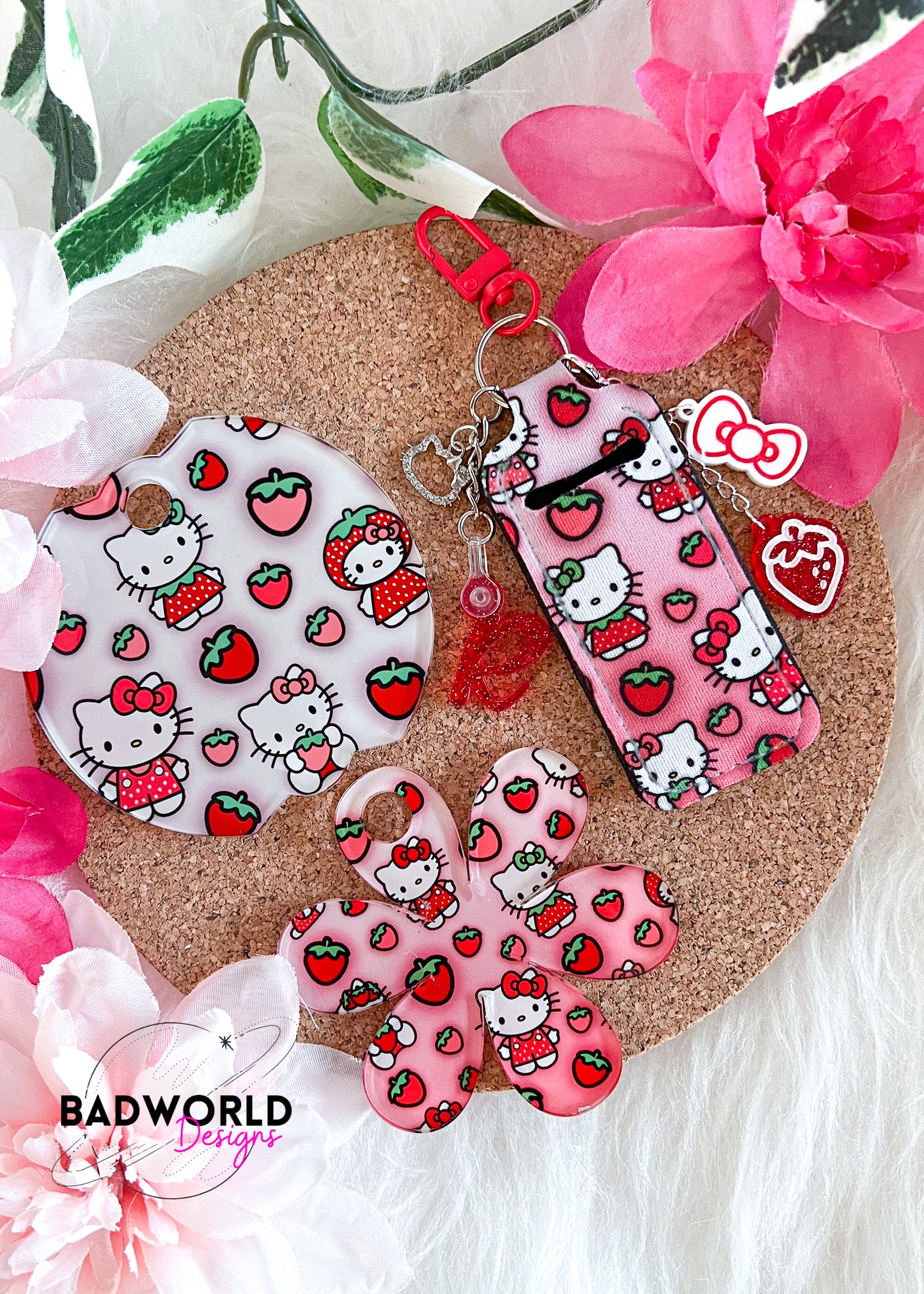 Kawaii Strawberry Functional Charm