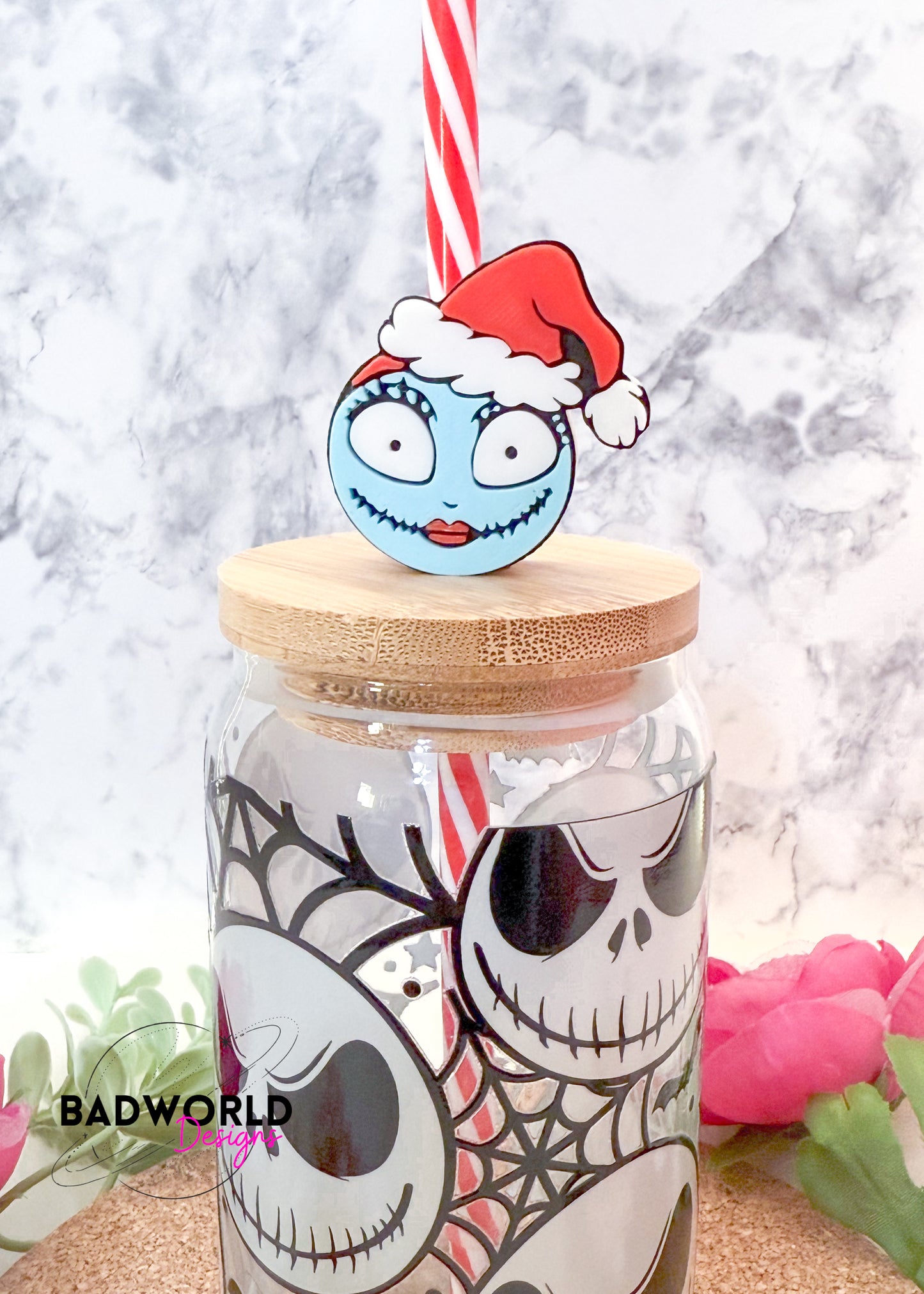 Nightmare B4 Christmas Straw Toppers