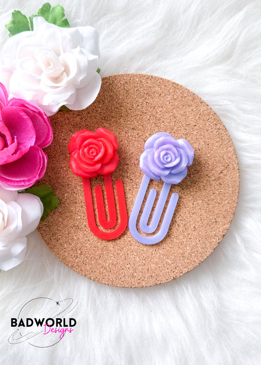 Single Rose Paper Clip