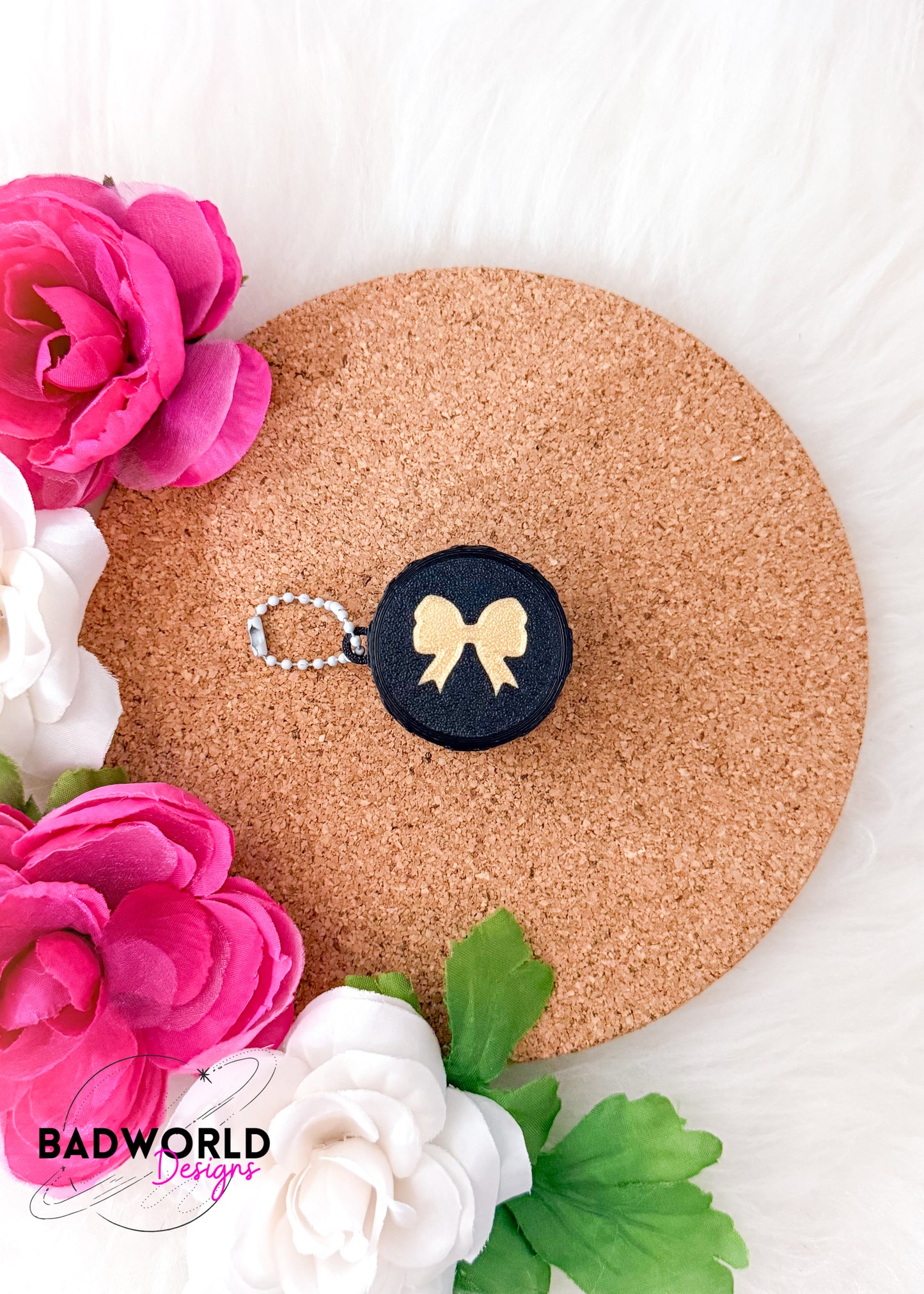 Coquette Bow Container Keychain