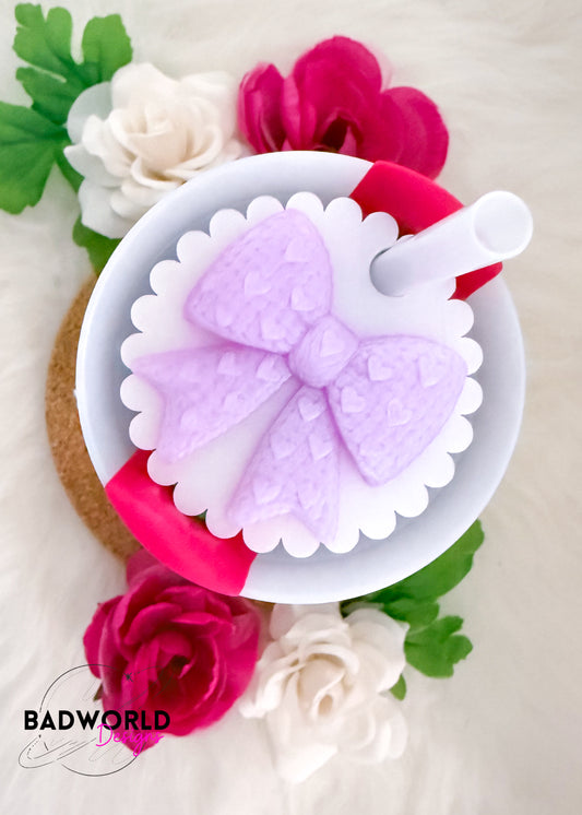 Valentine’s Day Knitted Bow Stanley Topper - DIGITAL FILE