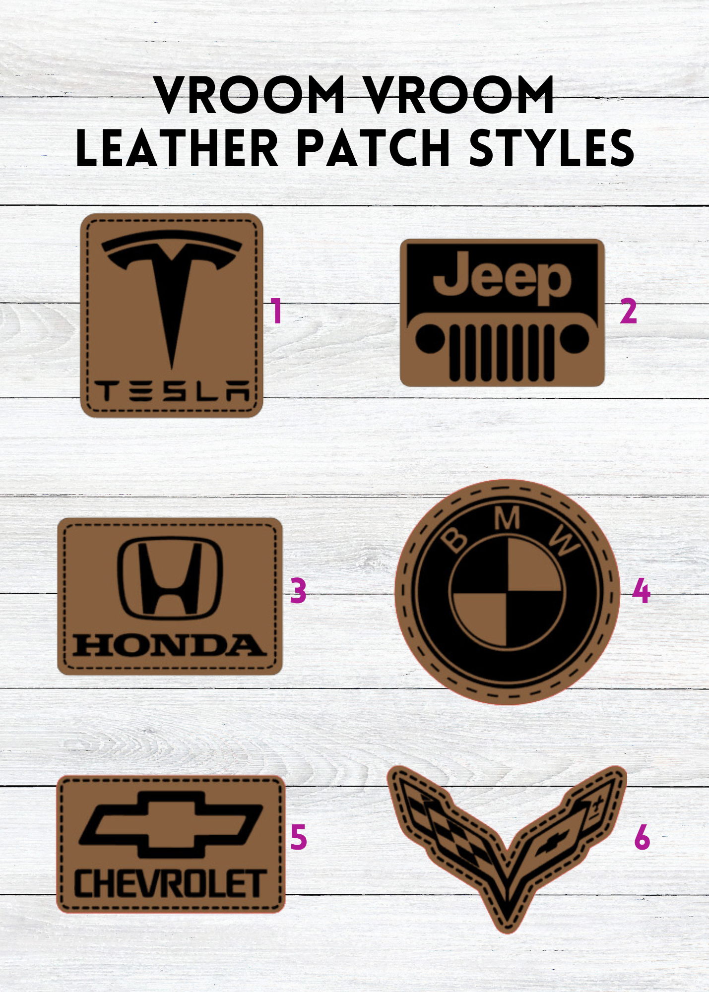 Vroom Vroom Logo Patches