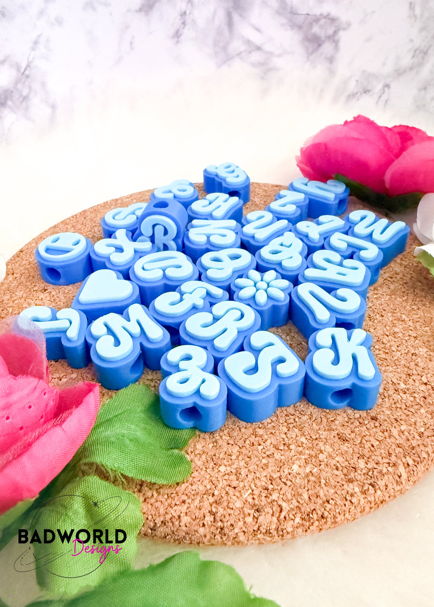 3D Alphabet Charms - DIGITAL FILE