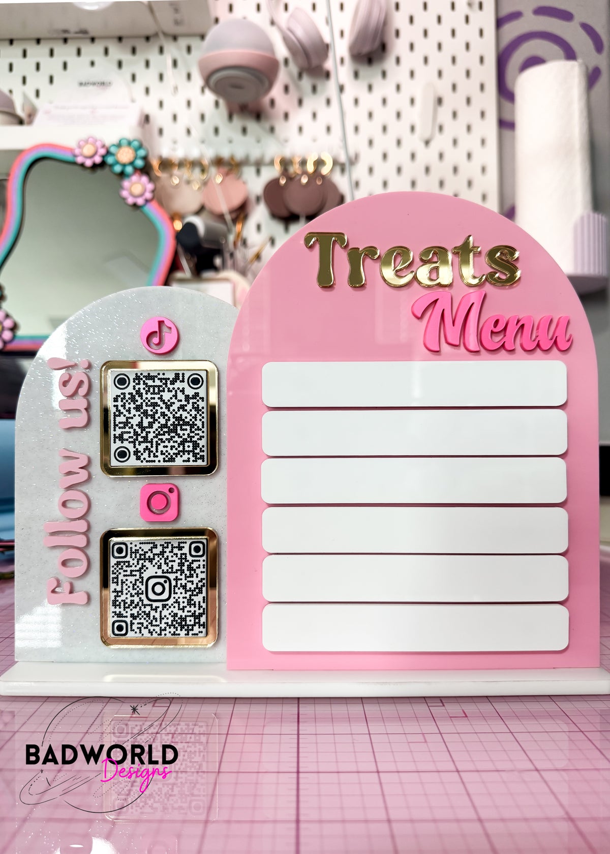 Double Arched Interchangeable Magnetic Sign
