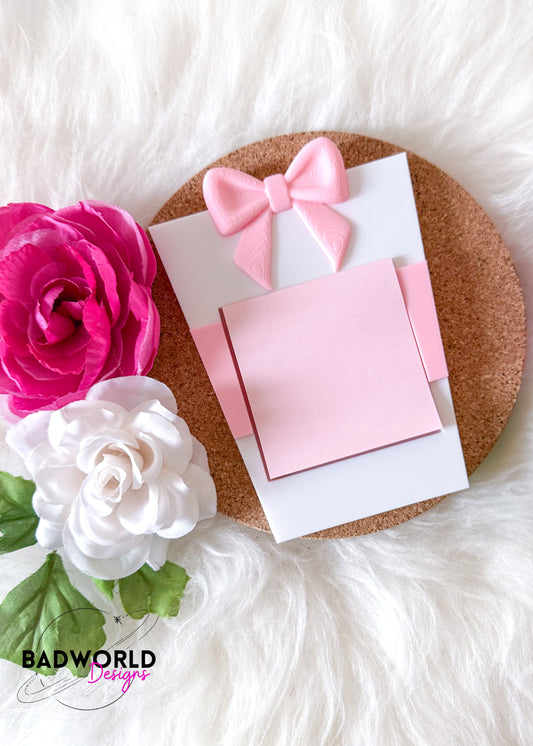 Coquette Coffee Sticky Note Holder