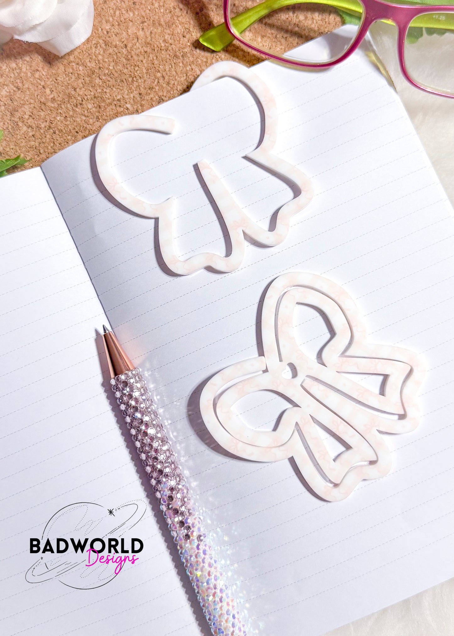 Coquette Bow Paper Clip - Laser Cut File