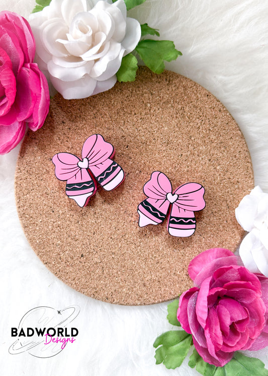 Crayon Bow Straw Topper