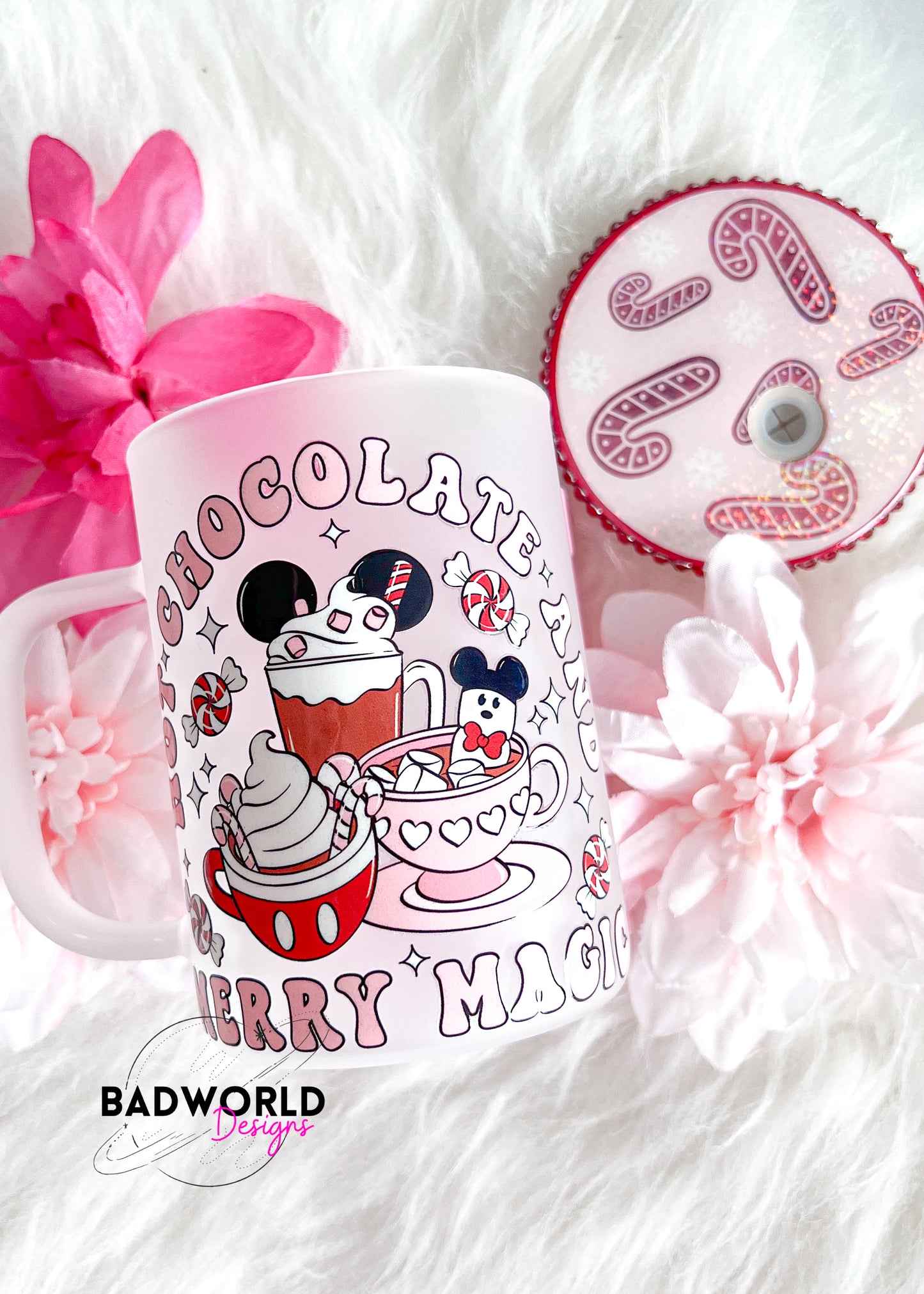 Merry Mouse Hot Chocolate Glass Mug