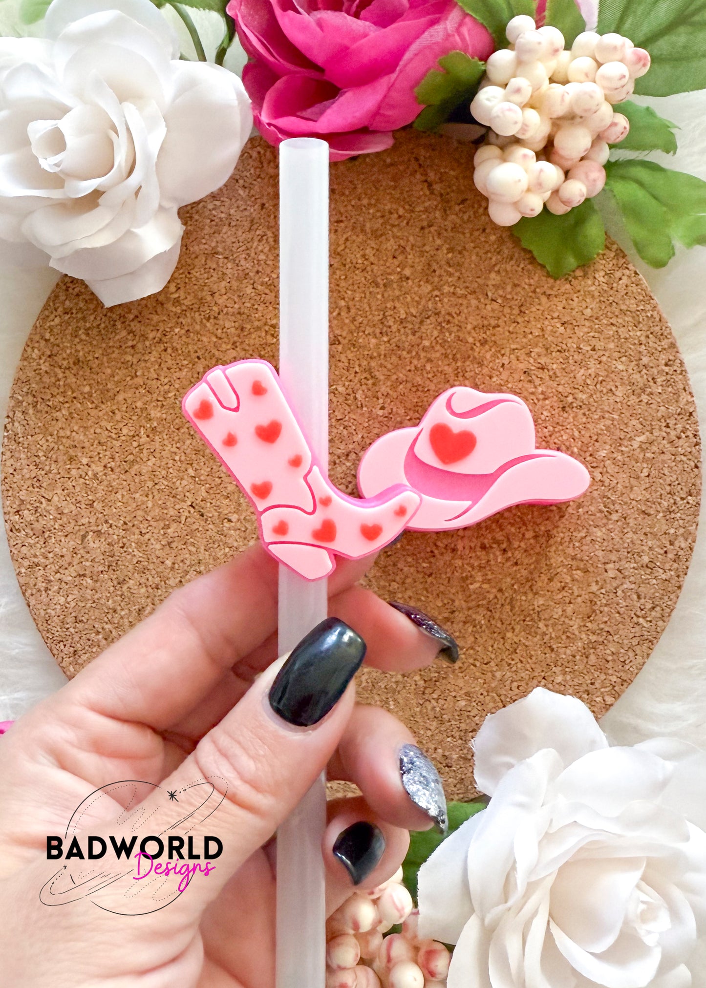 Galentine's Day Straw Toppers