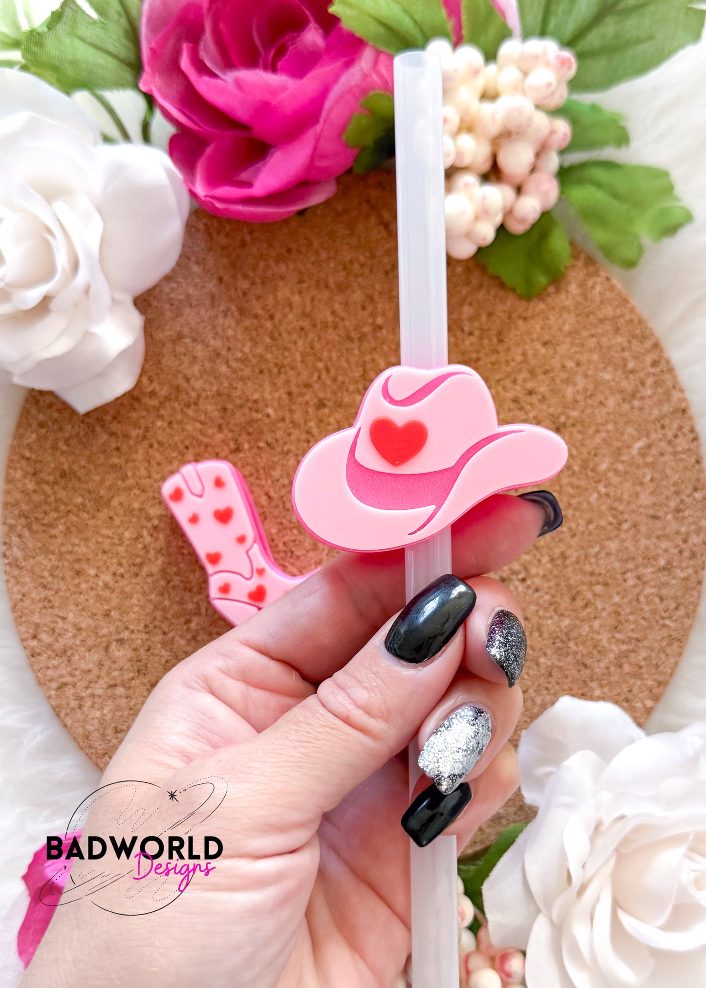 Galentine's Day Straw Toppers