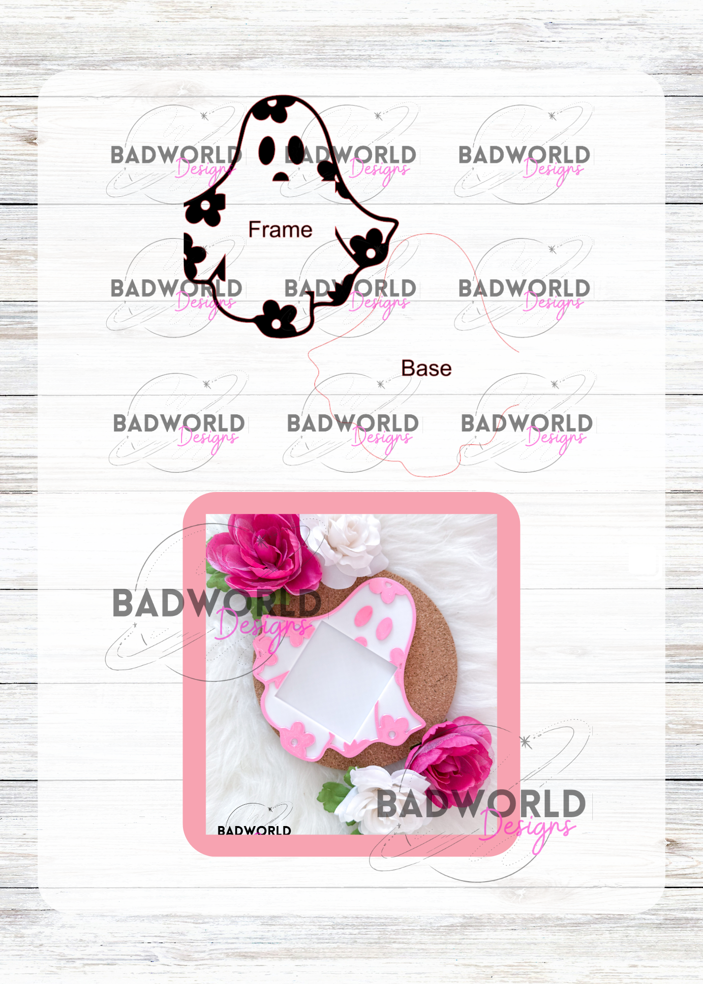 Cute Ghost Sticky Note Holder - DIGITAL FILE