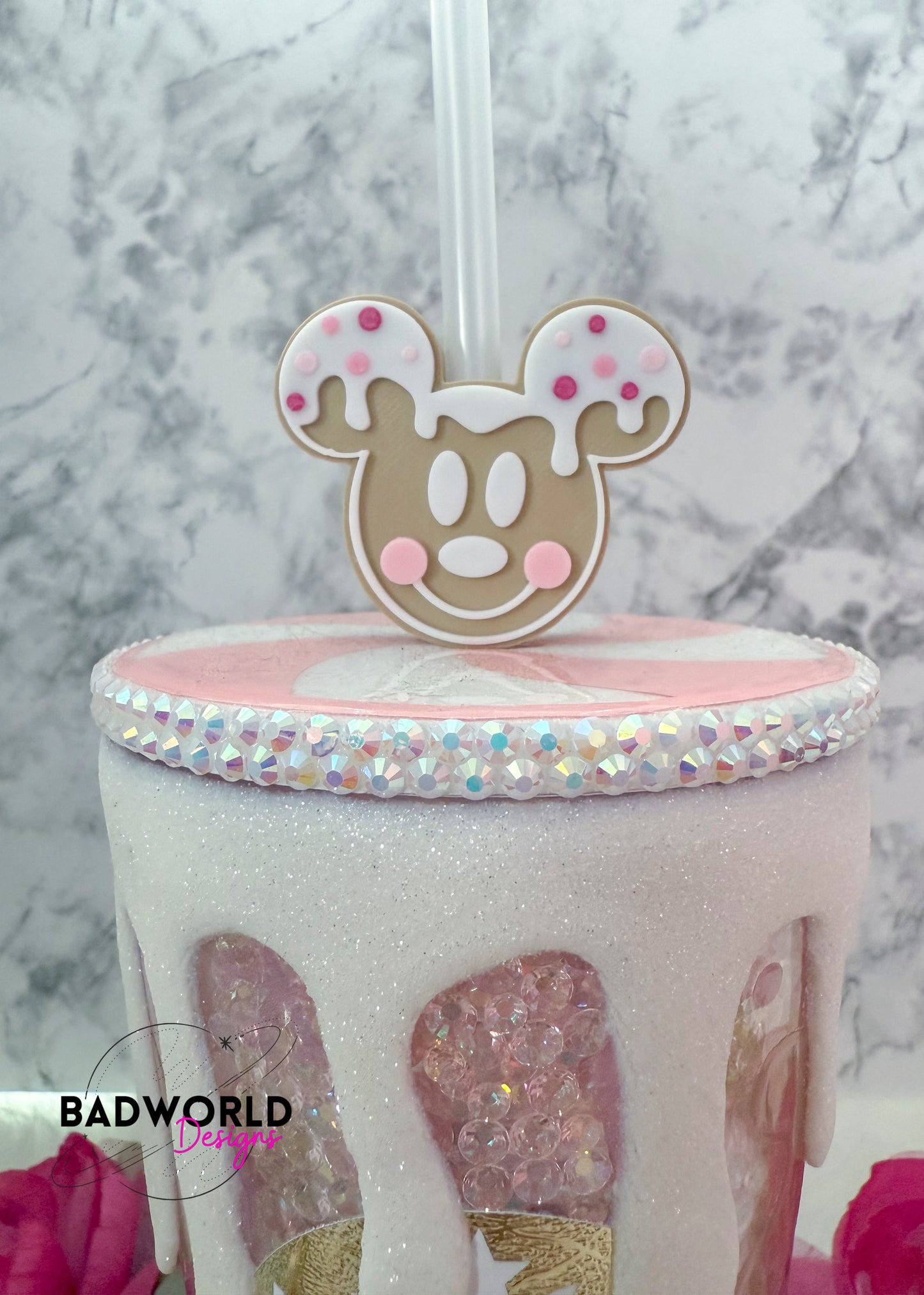 Gingerbread Mouse Straw Topper Digital File