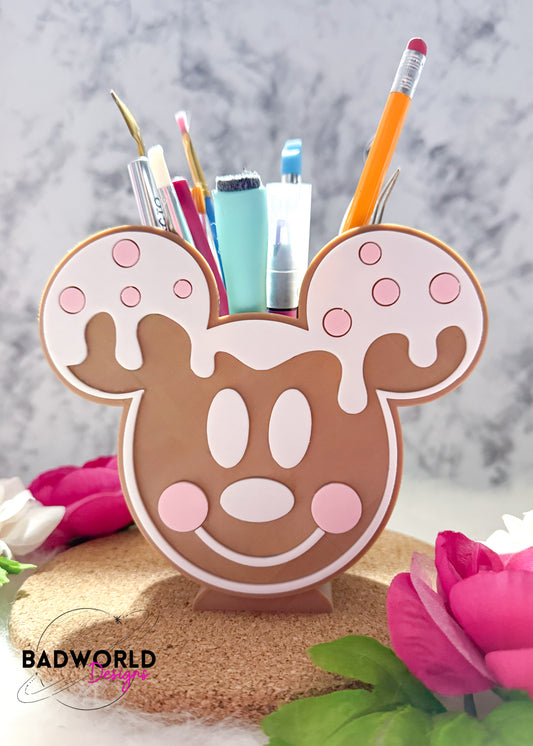 Gingerbread Mouse Pencil Holder
