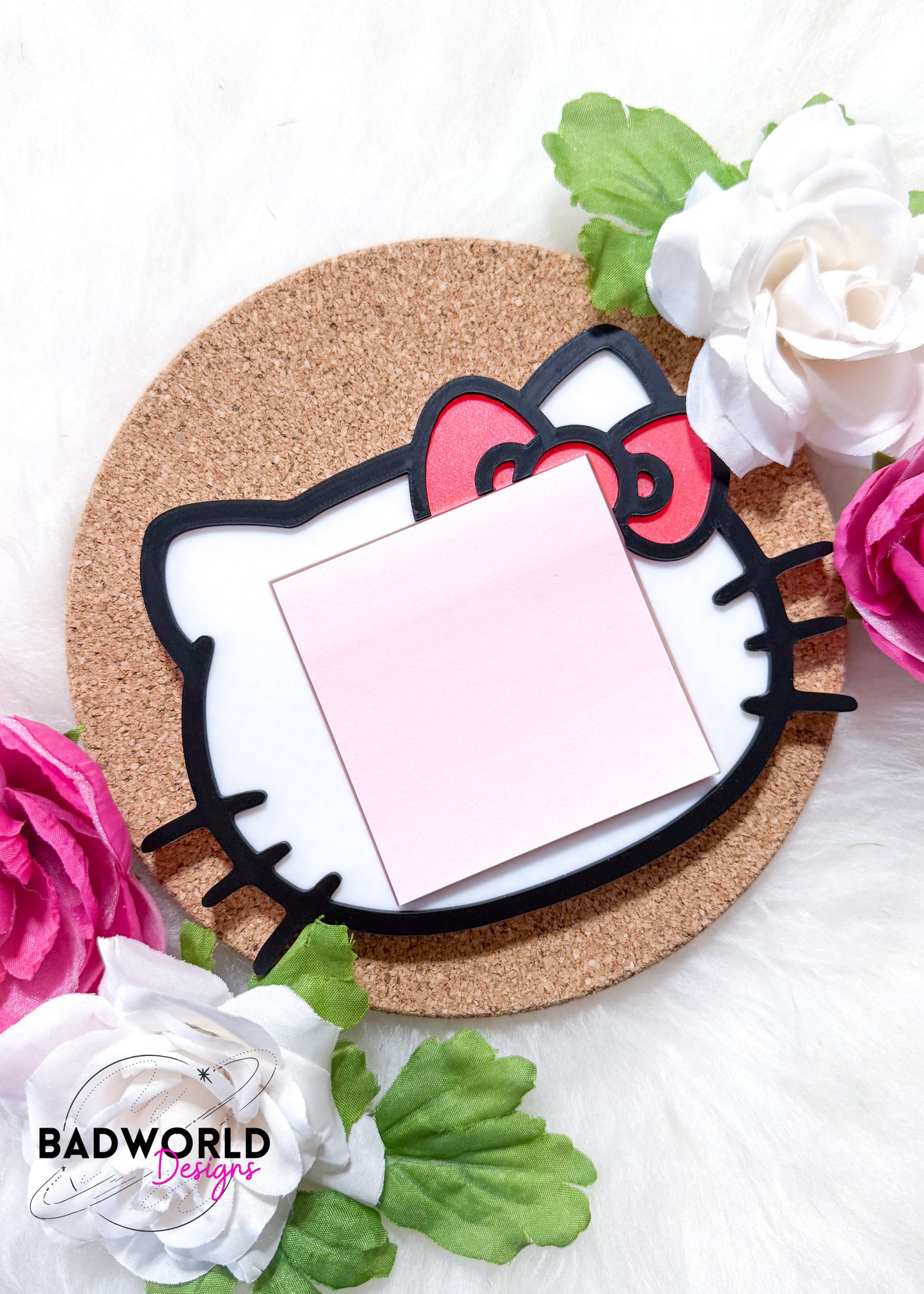 Kawaii Cat Sticky Note Holder