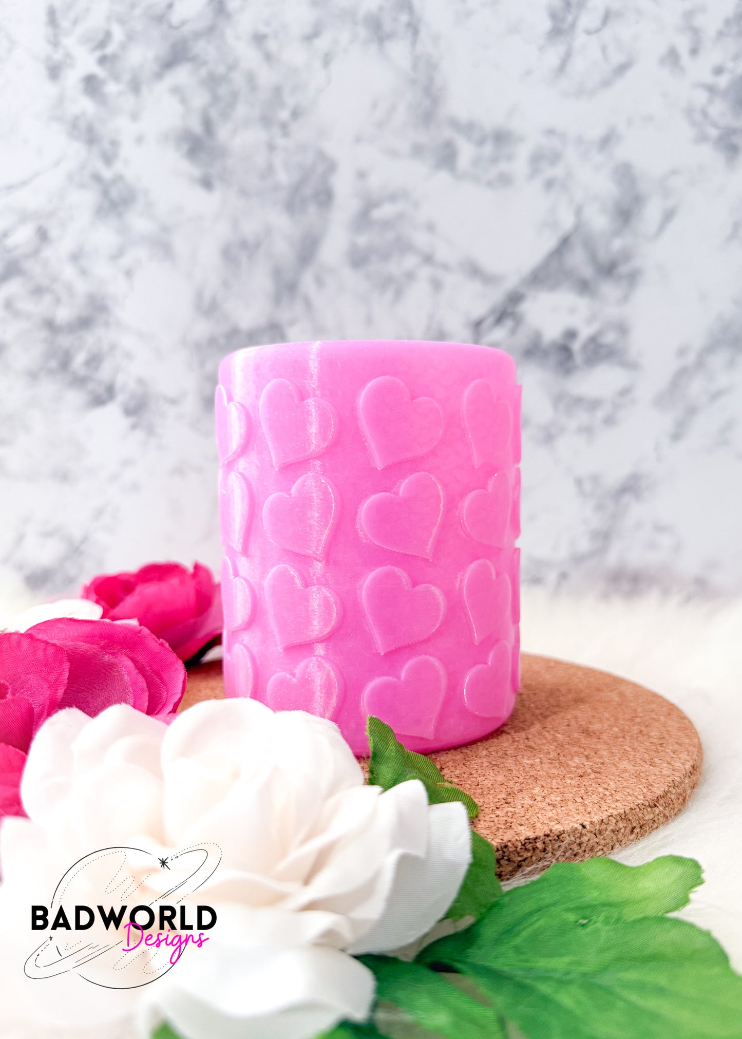 Hearts Pencil Holder - DIGITAL FILE