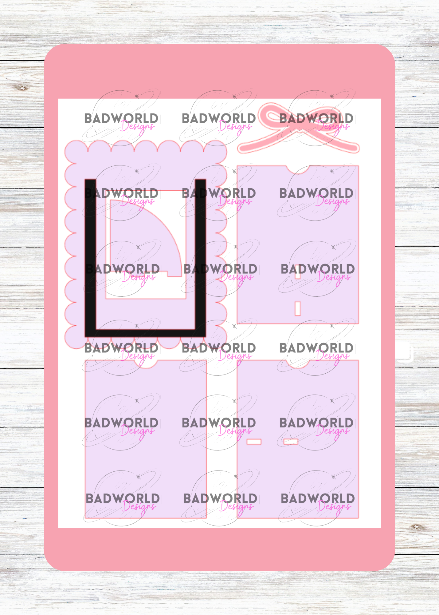 Instax Fuji Frame Laser Cut - DIGITAL FILE