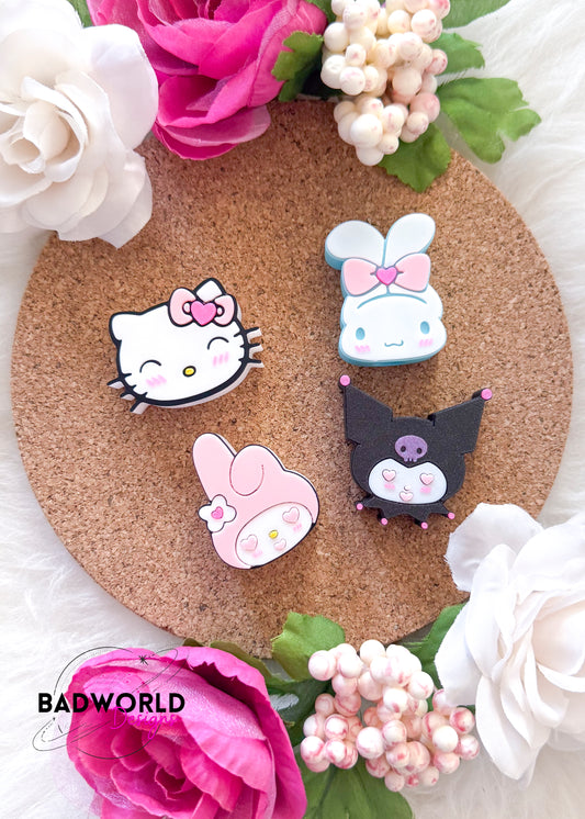 Kawaii Valentine's Day Straw Toppers