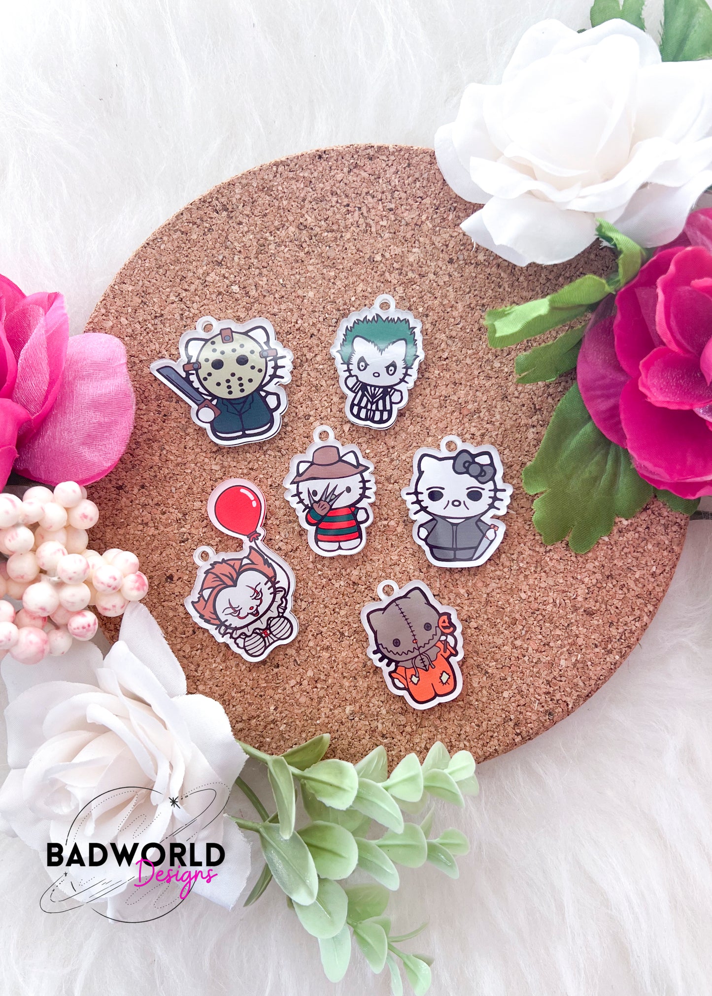 Kitty Slasher Full Color Charms