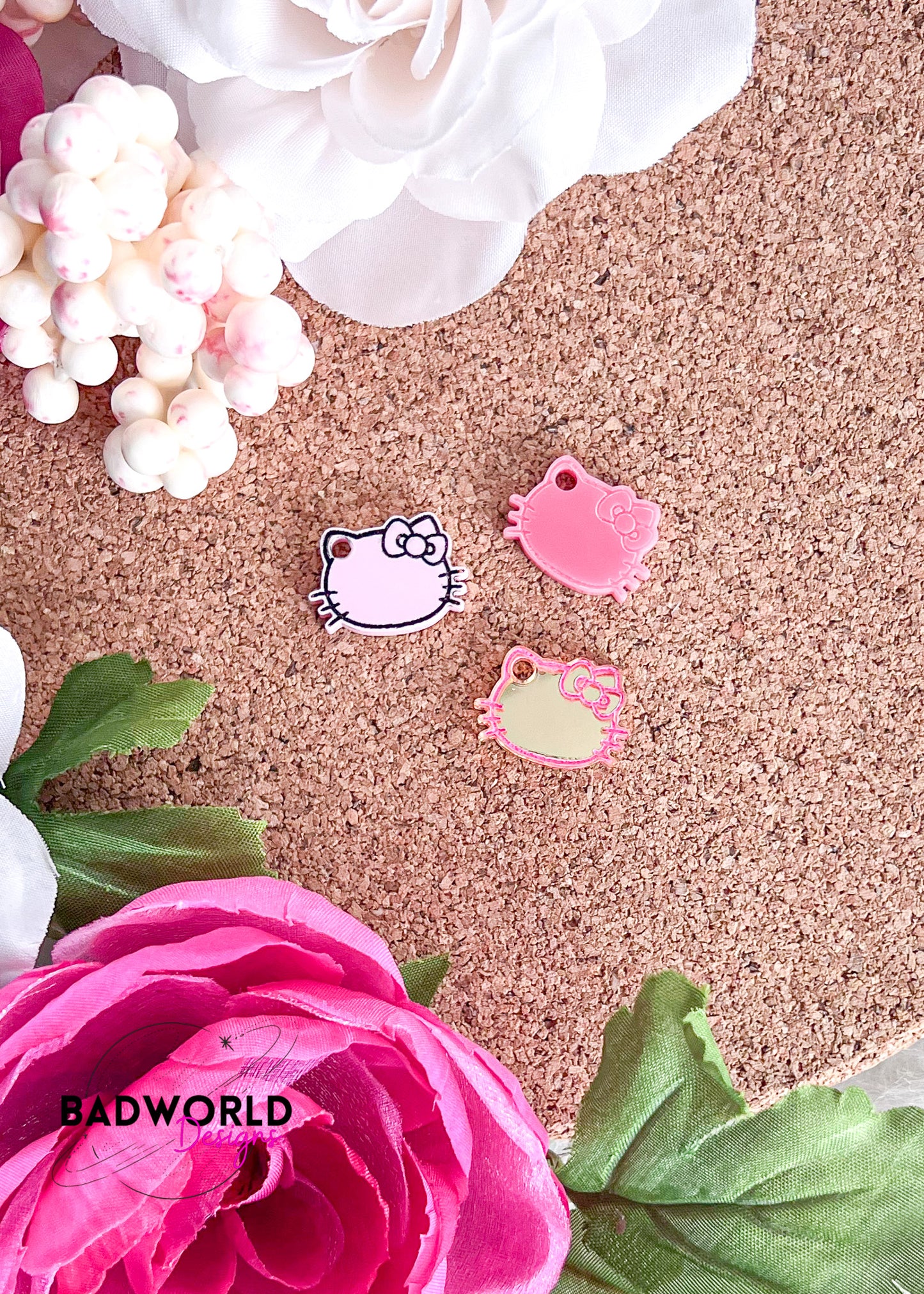 Acrylic Kawaii Face Charm