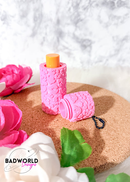 Leopard Print Chapstick Holder Keychain - DIGITAL FILE