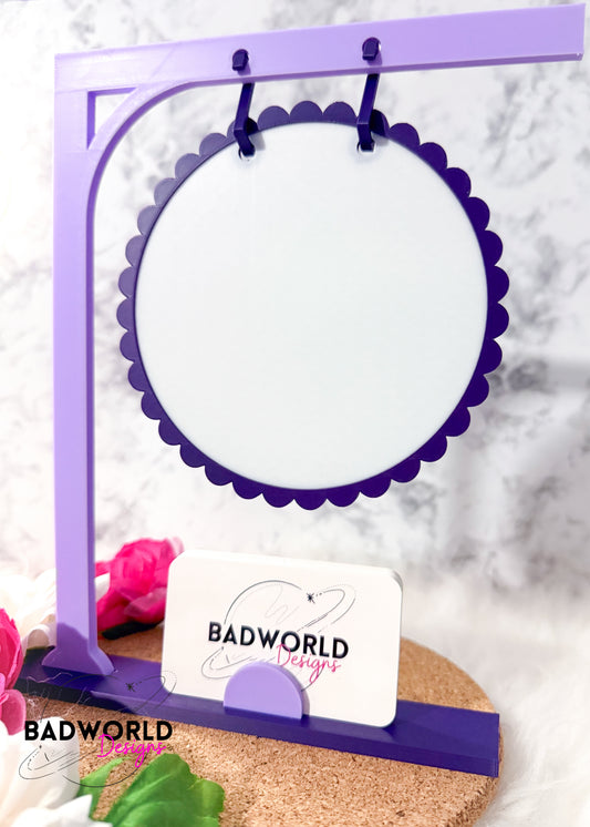 Mini Hanging Market Sign with Business Card Holder - DIGITAL FILE