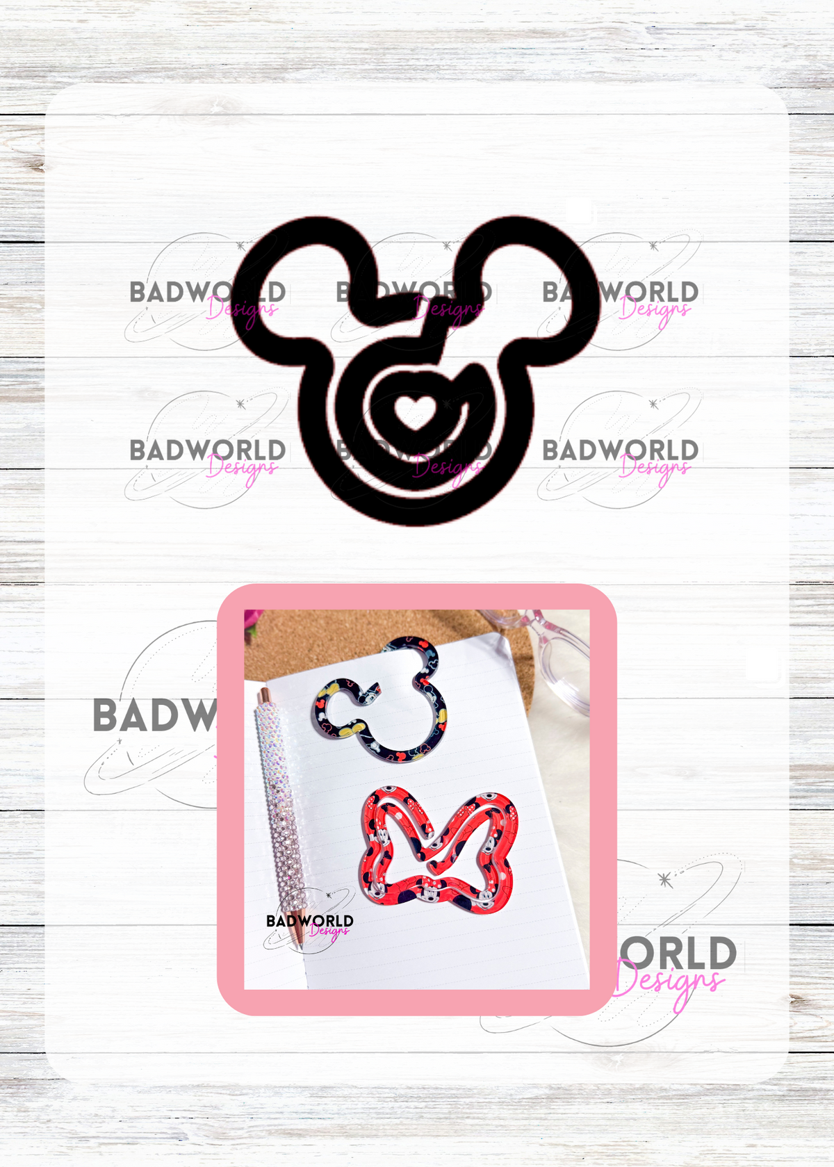 Magical Mouse Paper Clip Laser Cut File – BADWorld Designs