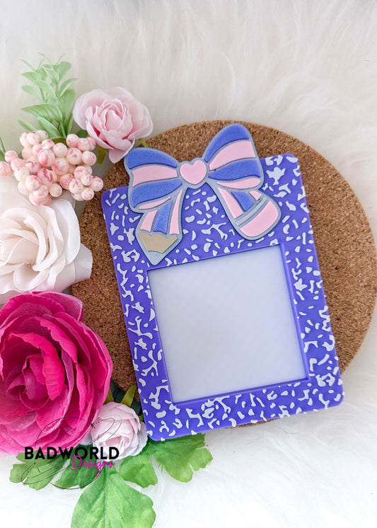 Pencil Bow Sticky Note Holder DIGITAL FILE