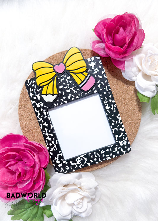 Pencil Bow Sticky Note Holder
