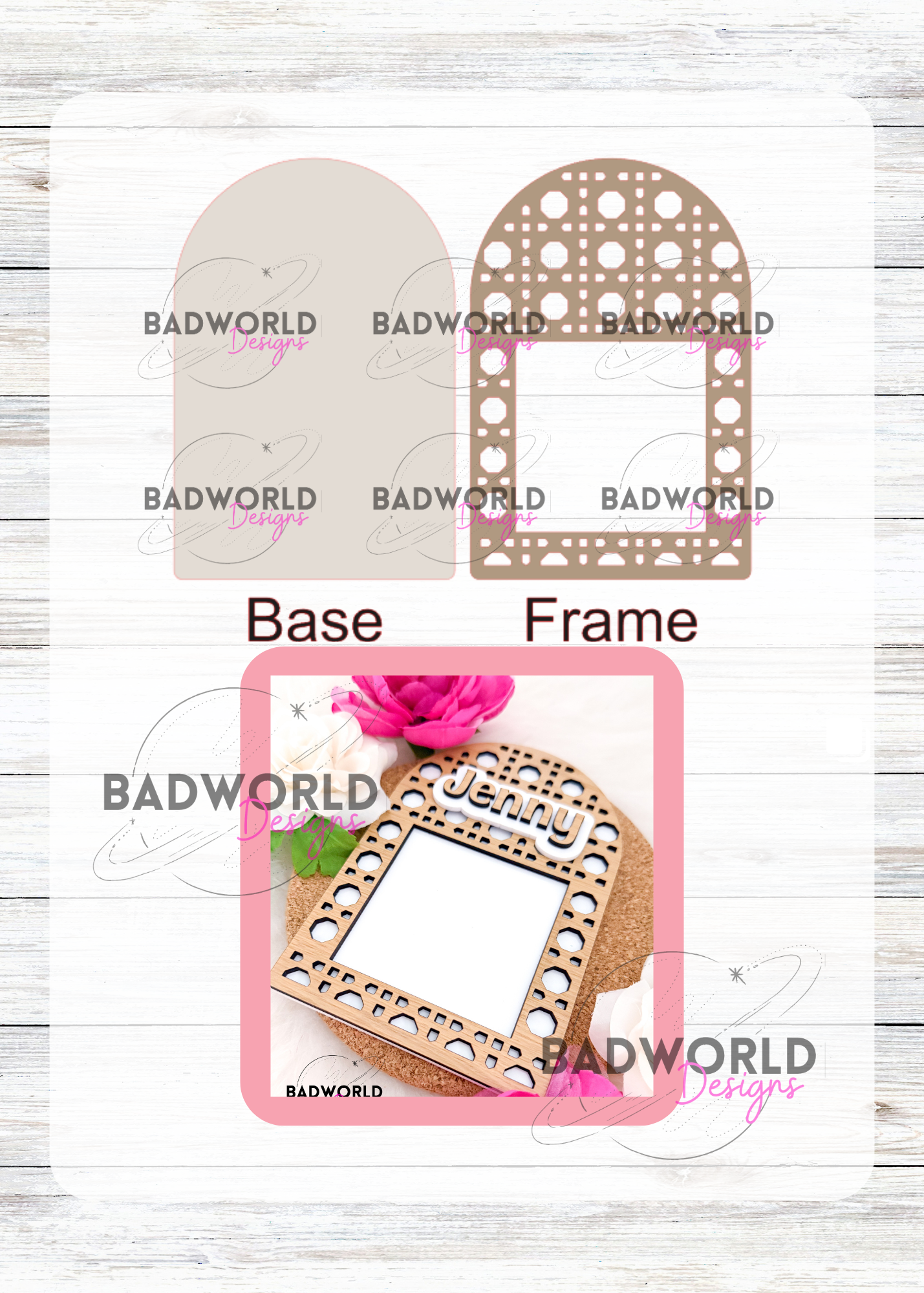 Rattan Sticky Note Holder - DIGITAL FILE