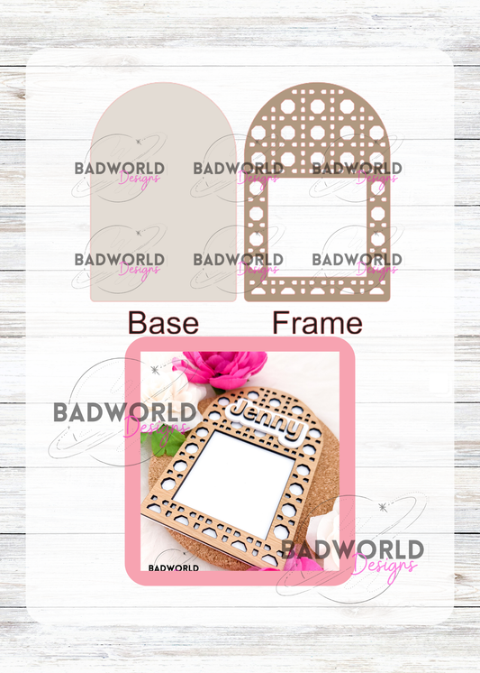 Rattan Sticky Note Holder - DIGITAL FILE